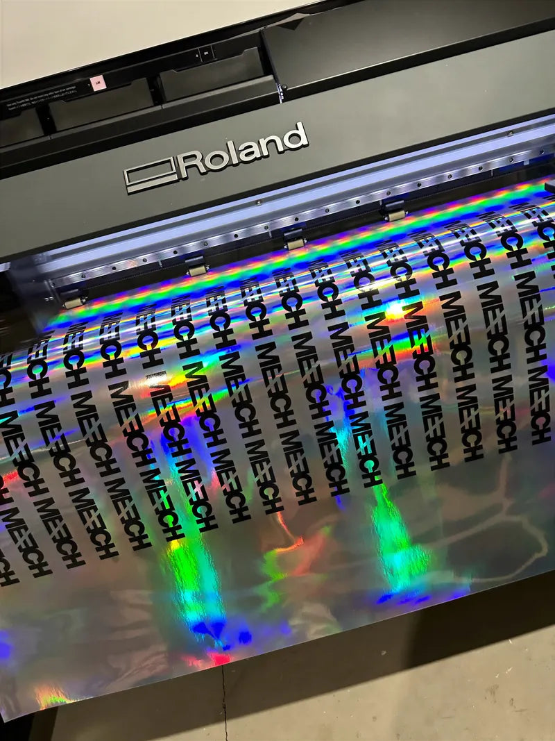 Holo sheet printing on roland