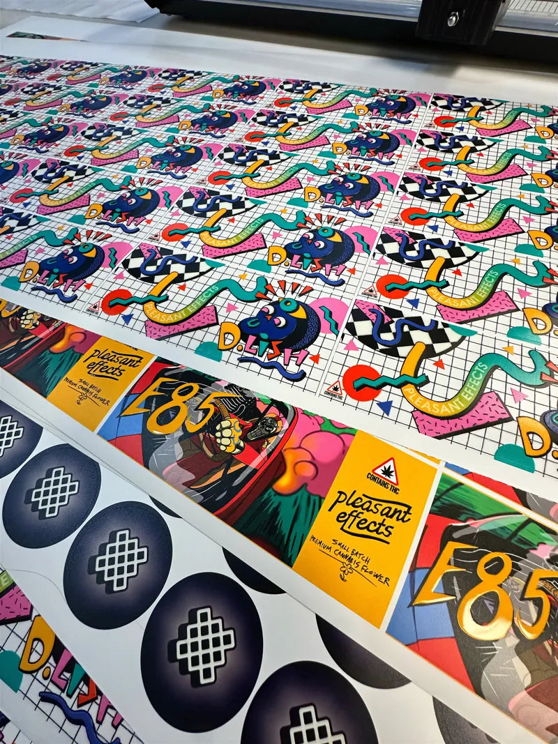 Colorful label sheet
