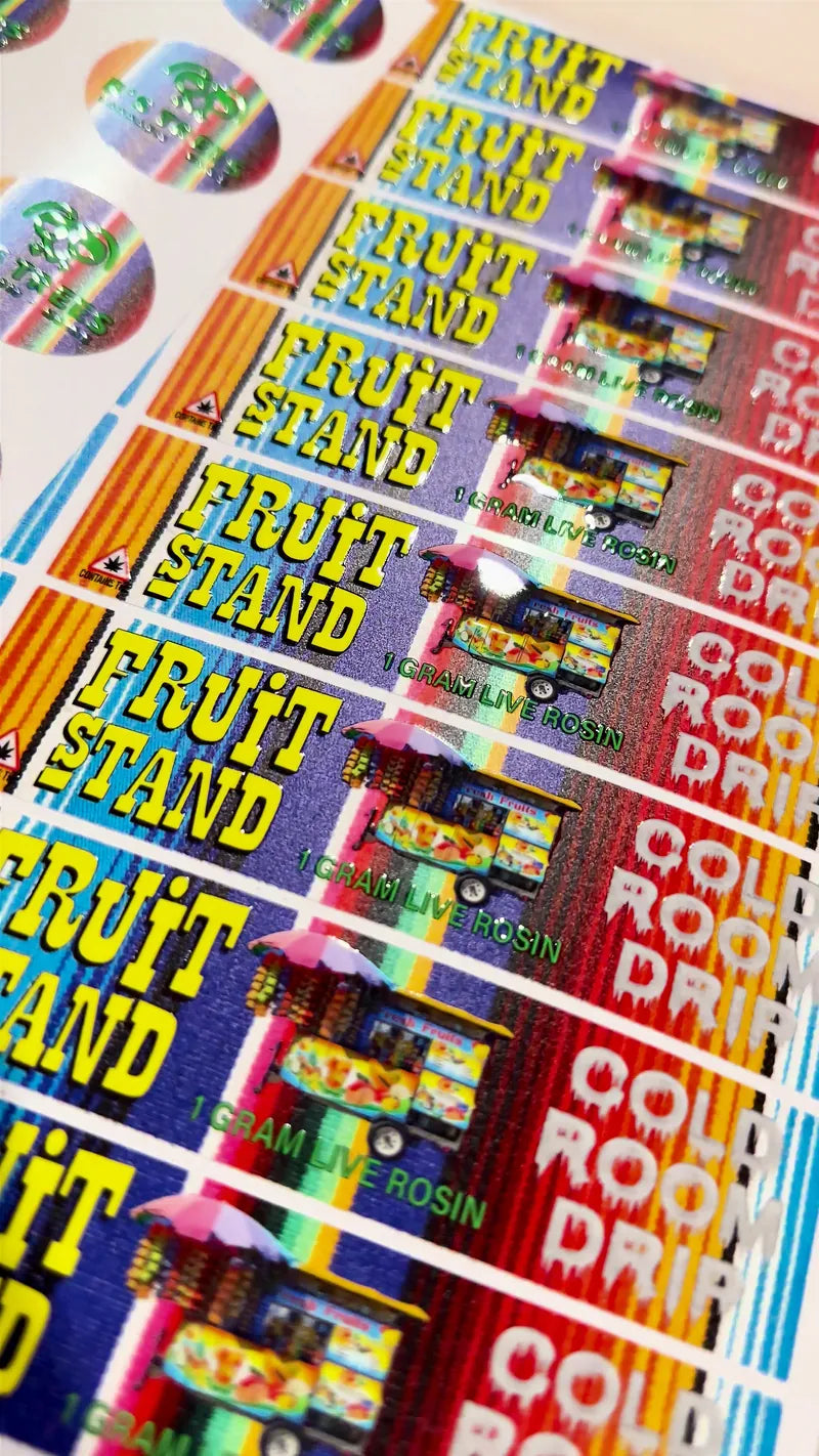 Fruit stand glide over stacked h