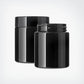 4oz Gloss Black Glass Jar w/ CR Lid - Case of 30 ($1.25/jar)