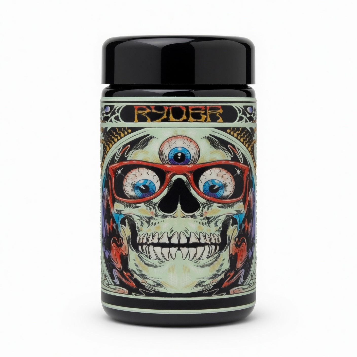 Miron 150ml jar with custom wrap label, no top ring
