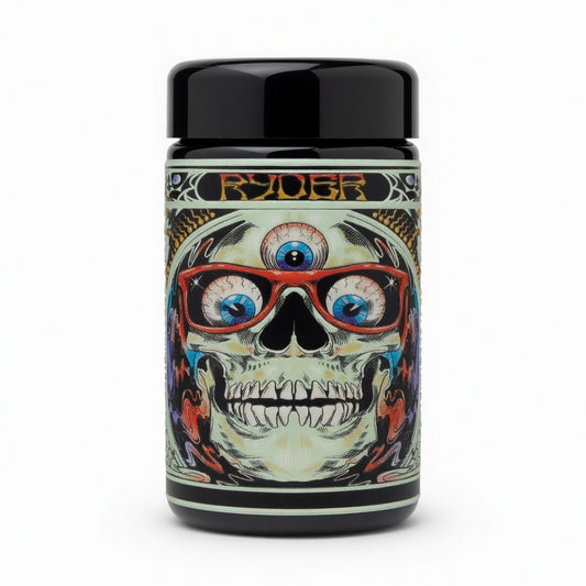 Miron 150ml Jar Labels - 7G Flower — Top Sticker + Jar Wrap