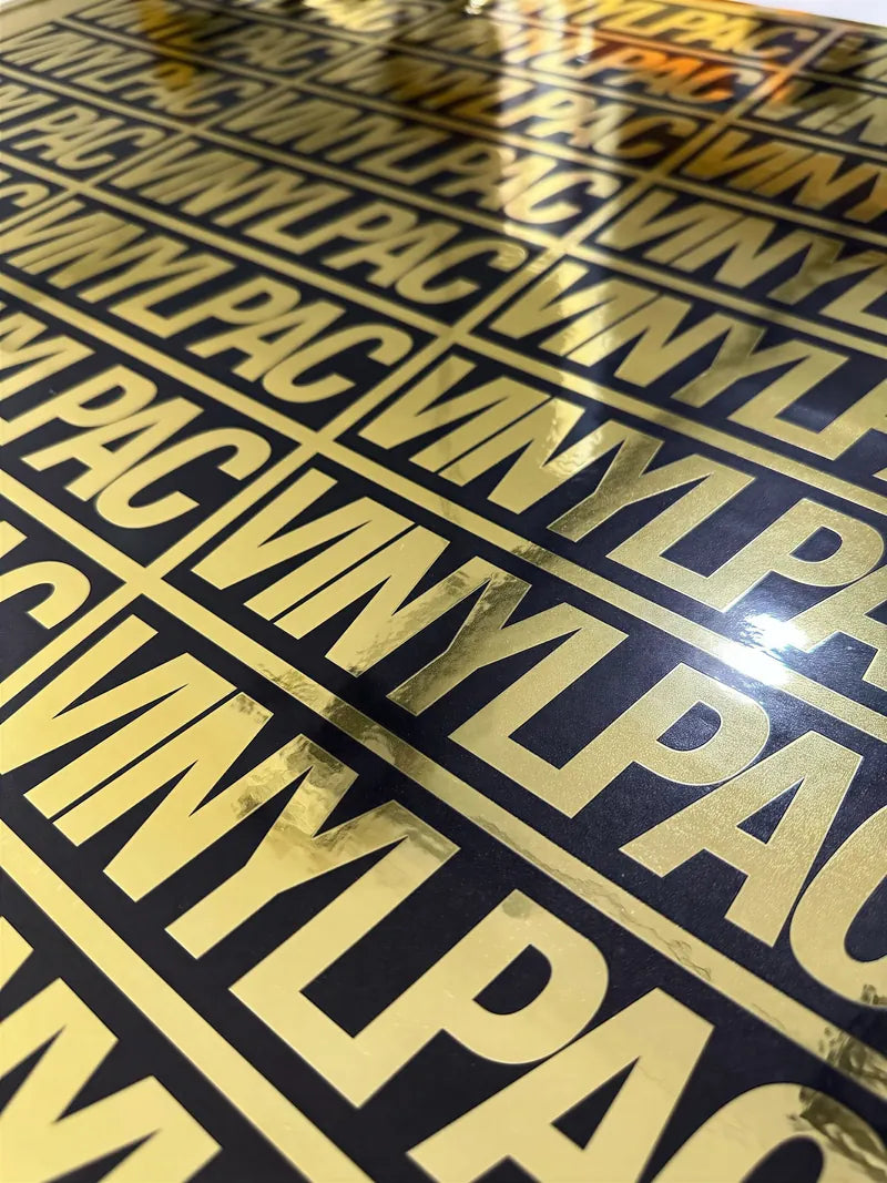 VINYLPAC gold foil VINYLPAC stickers