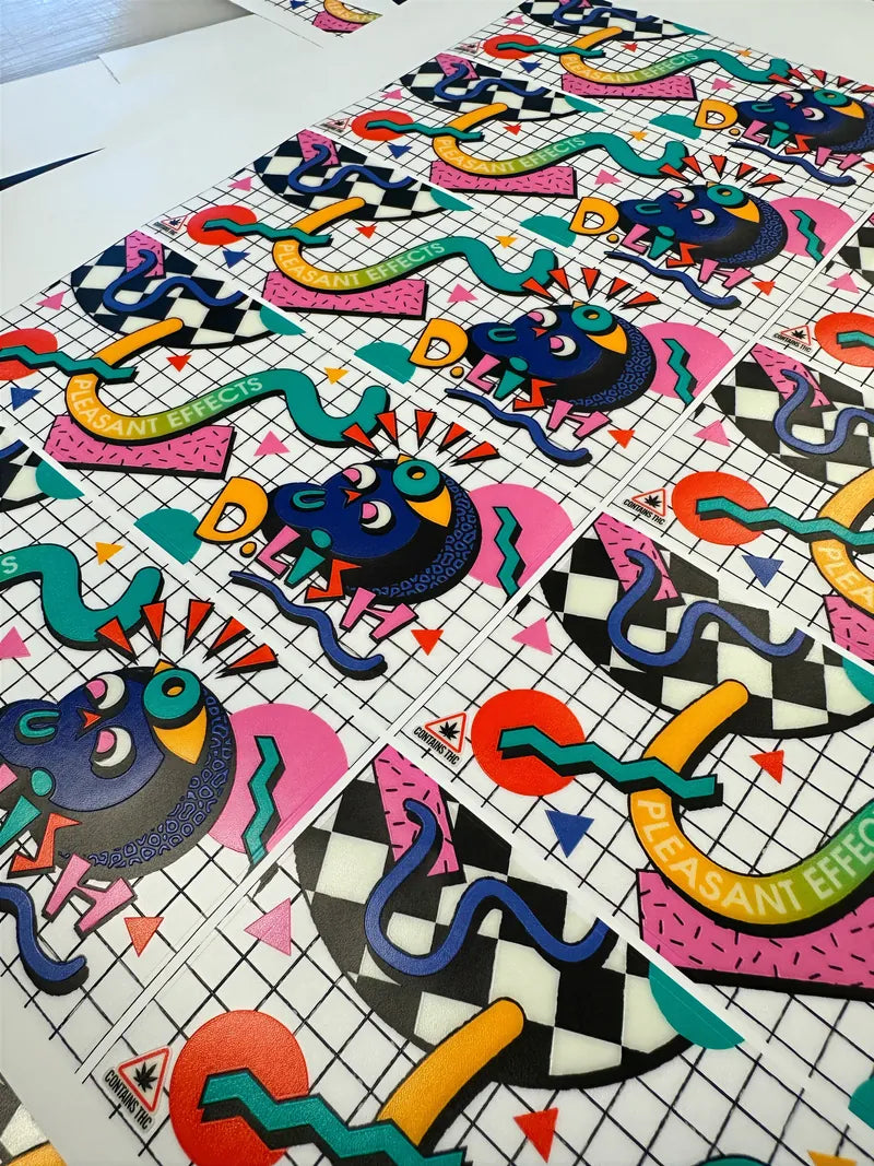 Colorful pattern sticker sheet