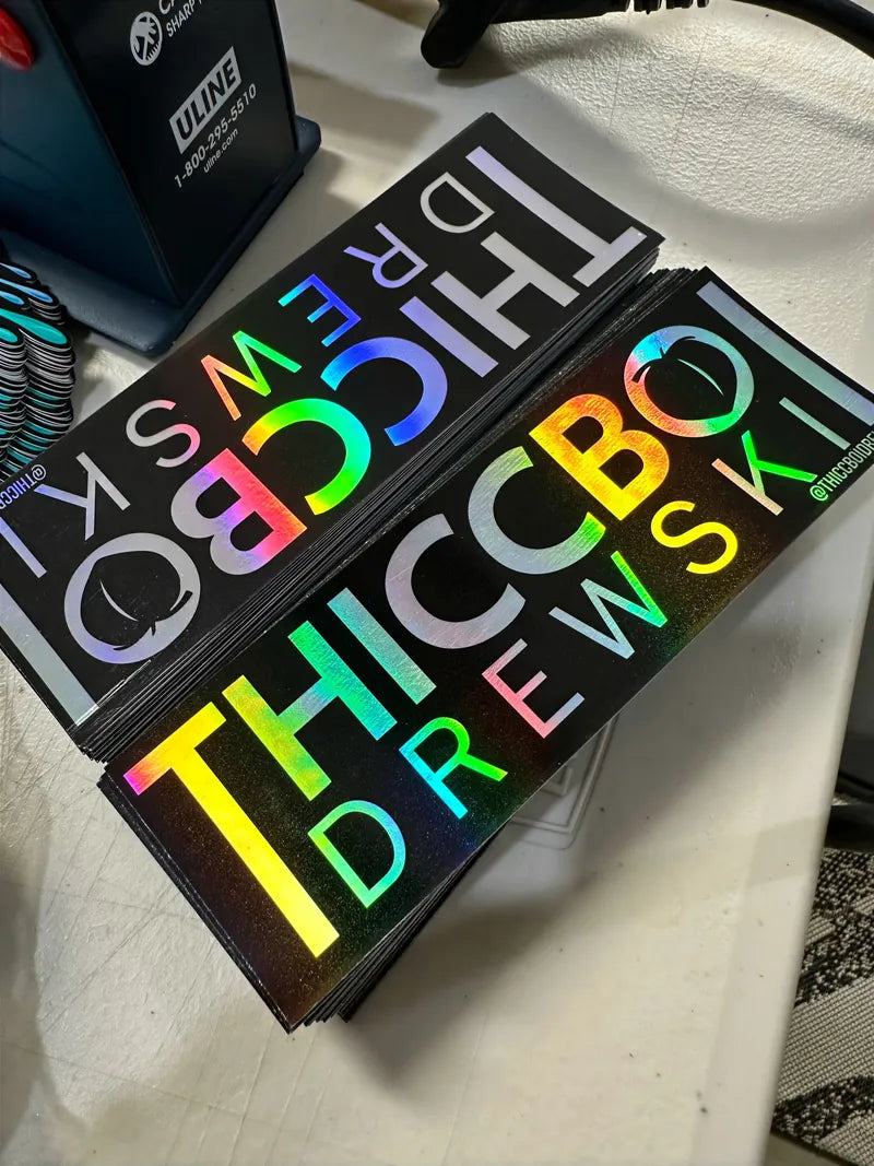 Thiccbo drewski holo thiccbo slap stickers