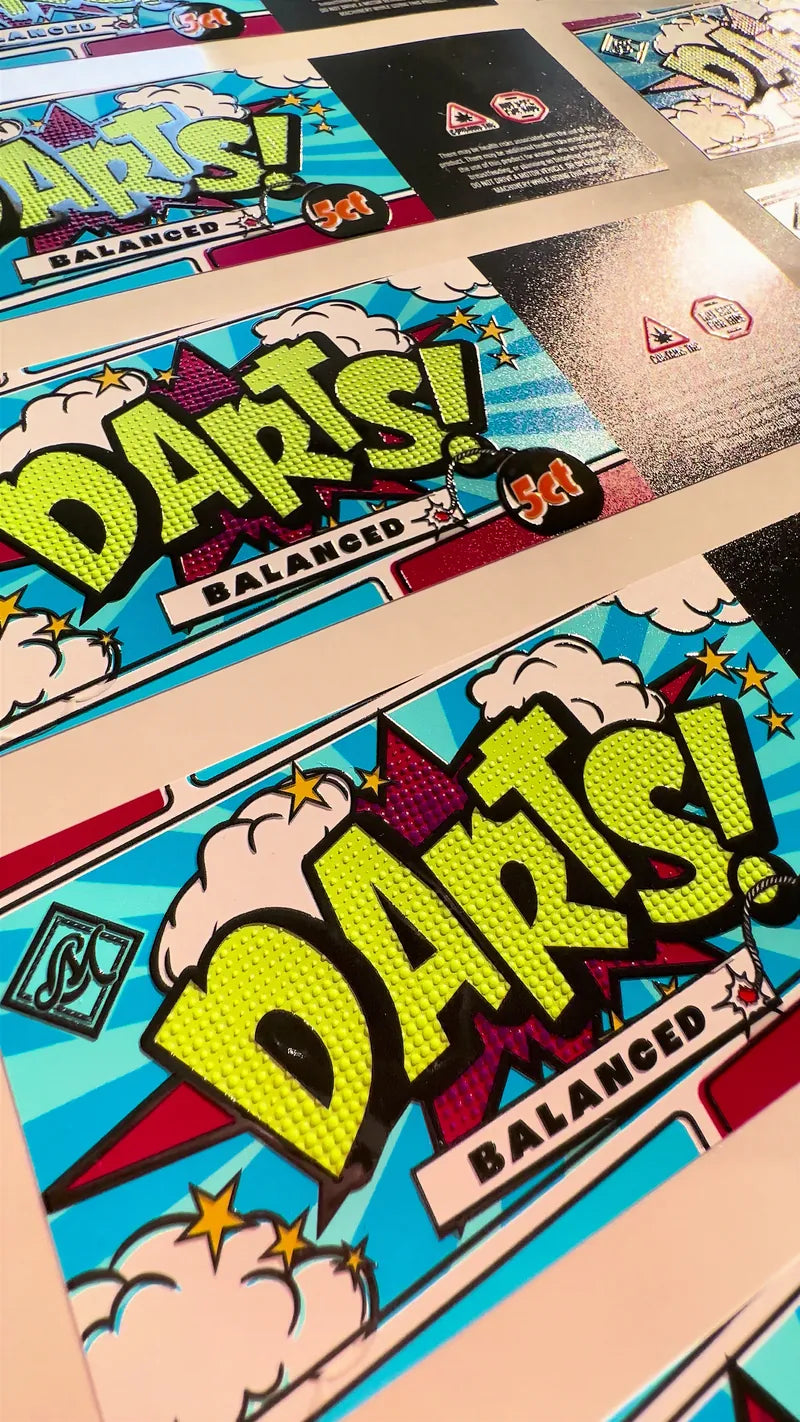 Maine cannagar darts labels dart