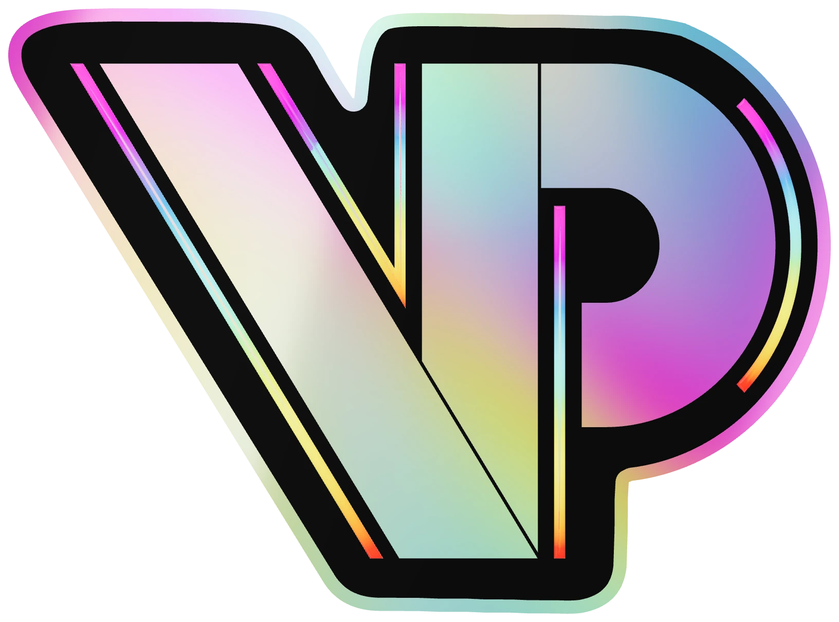 Holographic VINYLPAC die-cut sticker