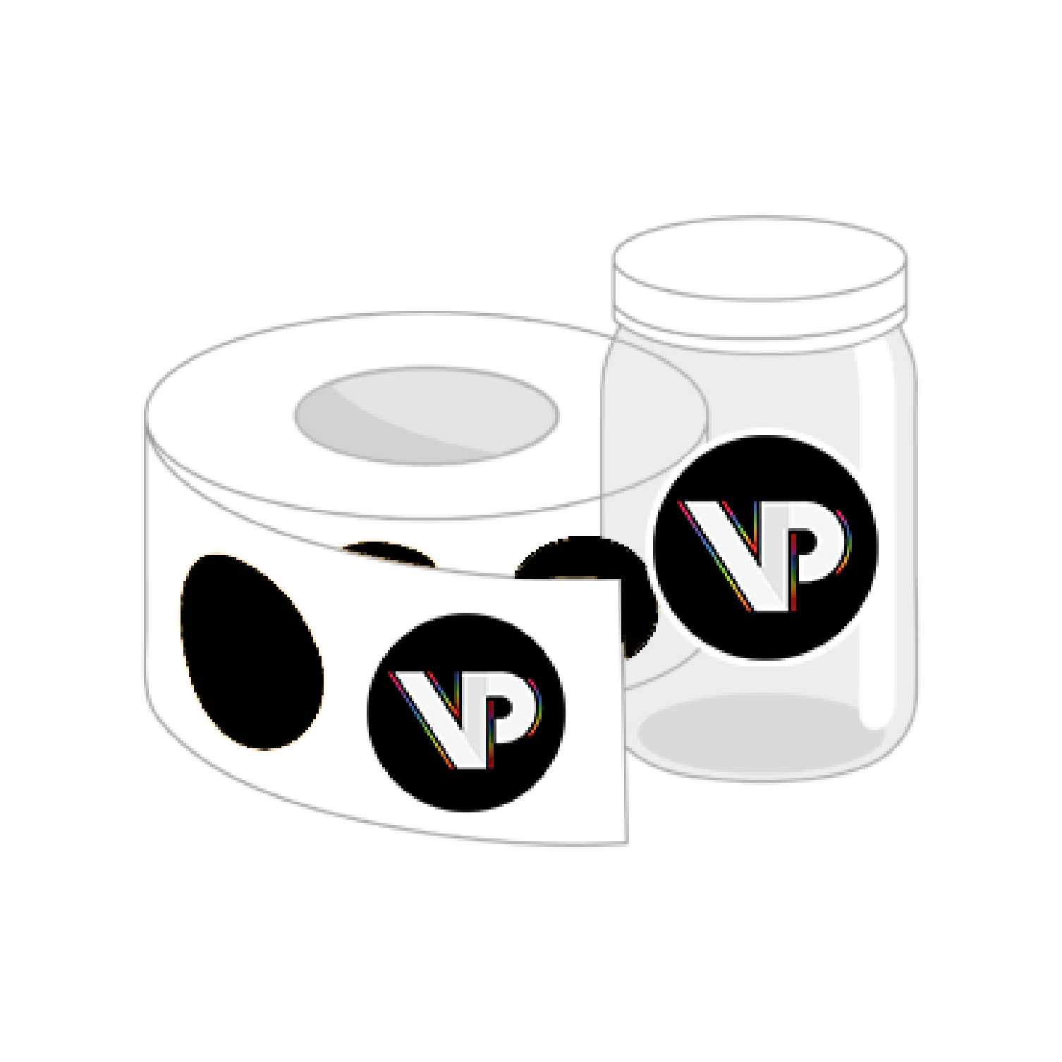 Custom Shape Roll Labels